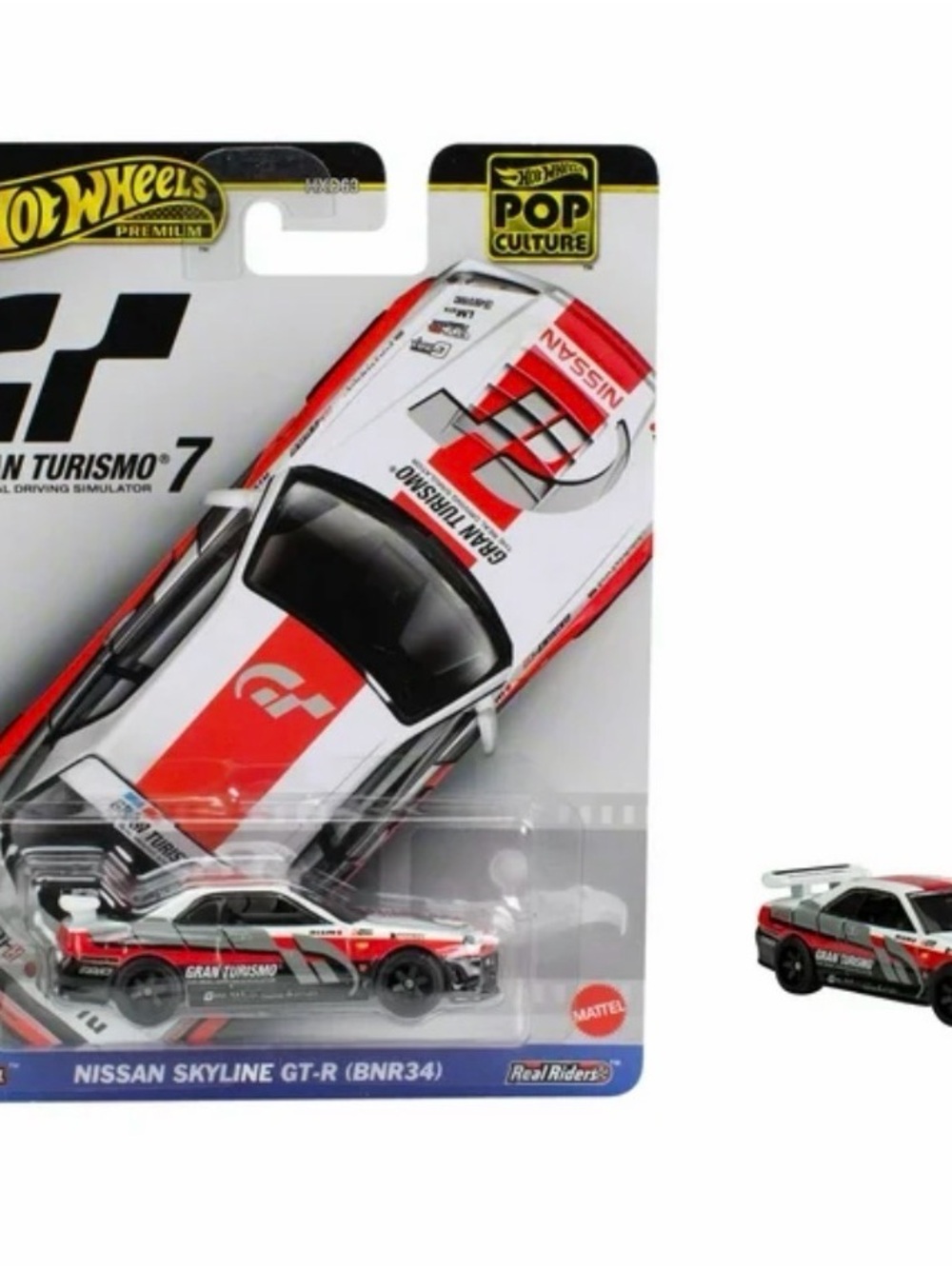 HotWheels Premium Nissan Skyline GT-R R34 Gran Turismo Pop Culture Riders NIP